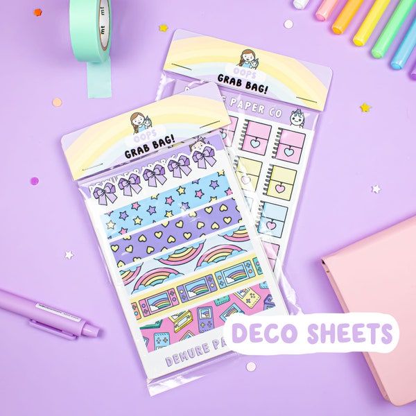 OOPS GRAB BAG Deco Planner Sticker Sheets