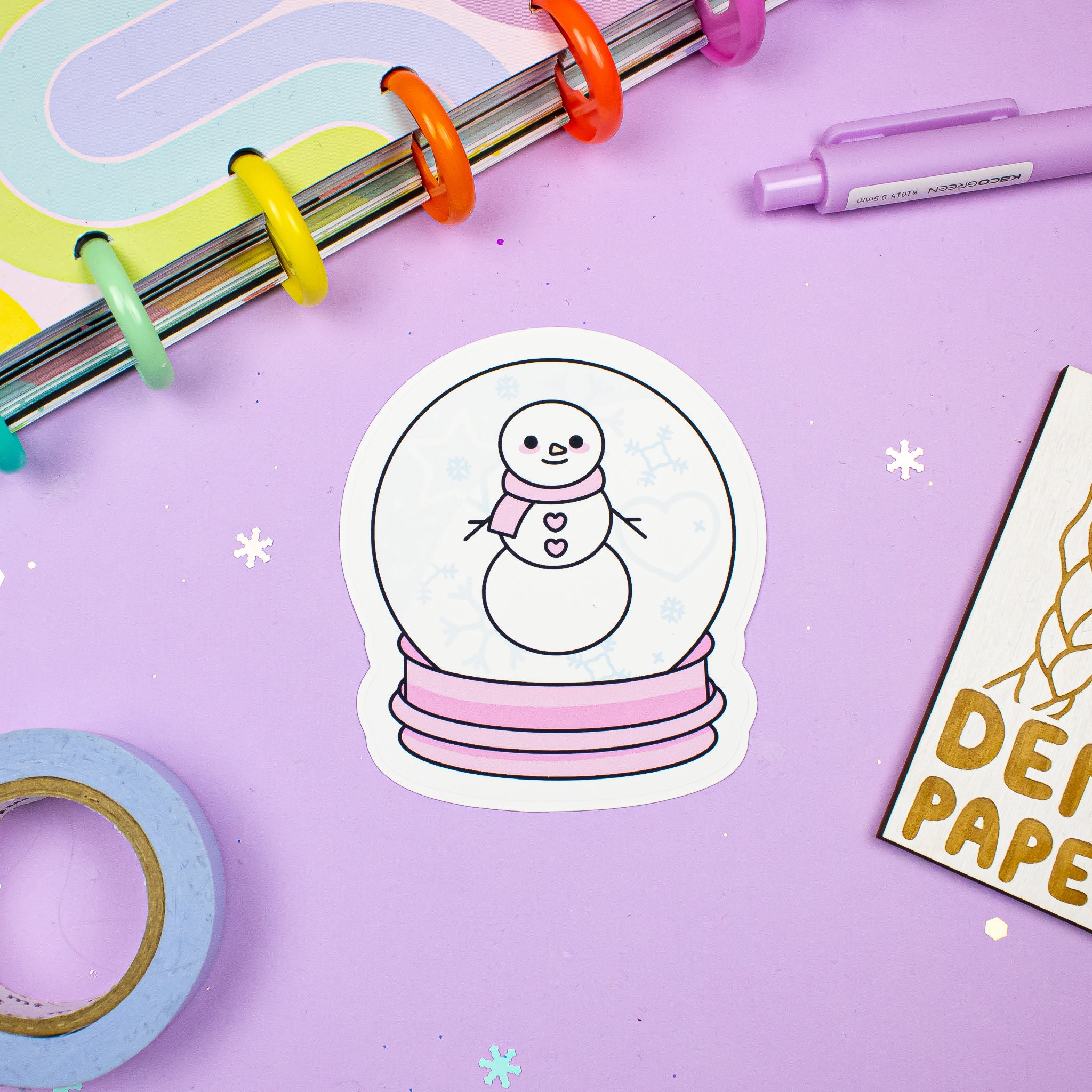 Planner Die Cut Pack Winter Cardstock or Vinyl Stickers / Etsy