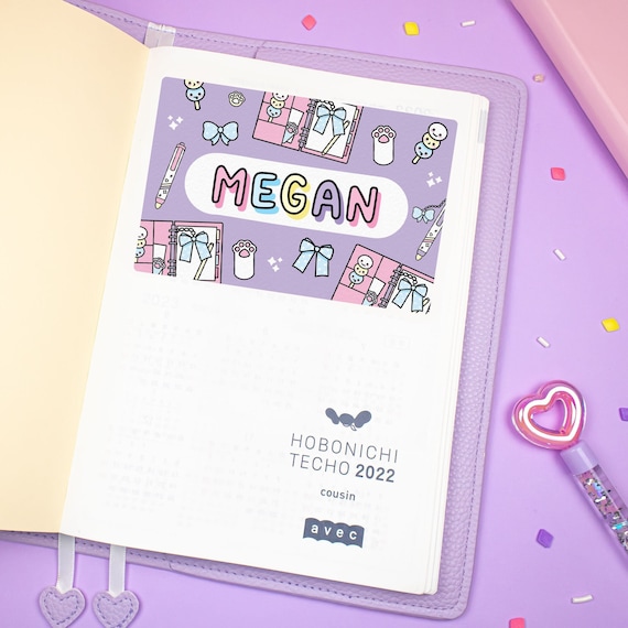 Custom Planner Label This Planner Belongs To, Full Page Sticker Planner Decoration, Cute Stationery Sticker, Personalize Name or Keep Blank