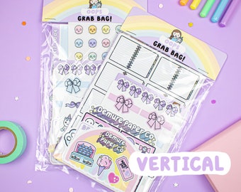 OOPS GRAB BAG Planner Stickers for Classic Vertical Planners, 1.5 Inch Width Boxes