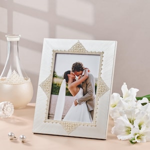 Charming Wedding Photo Frame | Picture Frame for Couples | Ideal Gift for Newlyweds | Wedding and Anniversary Keepsake