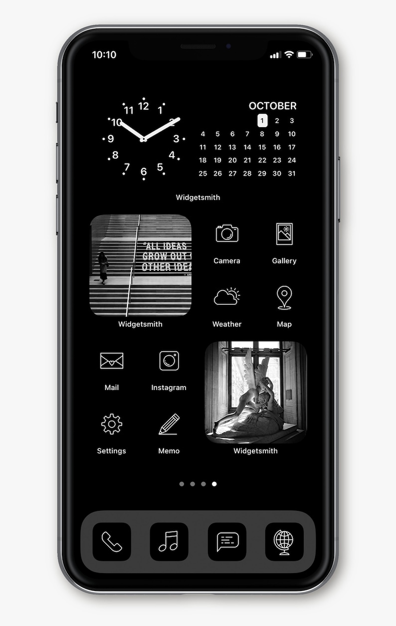 120 iPhone Icons Ios 14 Icons Pack Icons App Icons Simple Theme Black