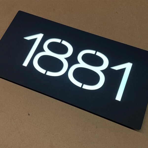 Led House Numbers Etsy Australia