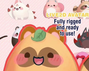 Customizable Vtuber Model: Fully Rigged Live2D Avatar