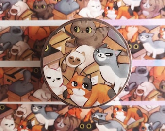 Cat In Box Washi Tape (3cm x 1000cm)