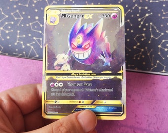 Holo Mega Gengar and mimikyu/ Custom holographic Pokémon card -   Portugal