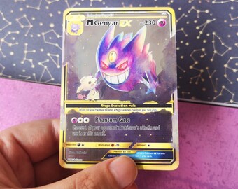 Holo Mega Gengar and mimikyu/ Custom holographic Pokémon card -   Portugal