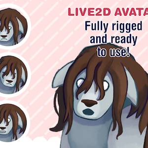 Vtuber - Nina/Alexander Fullmetal Alchemist Brotherhood - half Body/Fully rigged Live2D Avatar