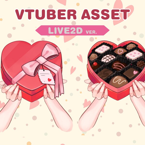 vtuber asset | valentine chocolate box | Live2D version