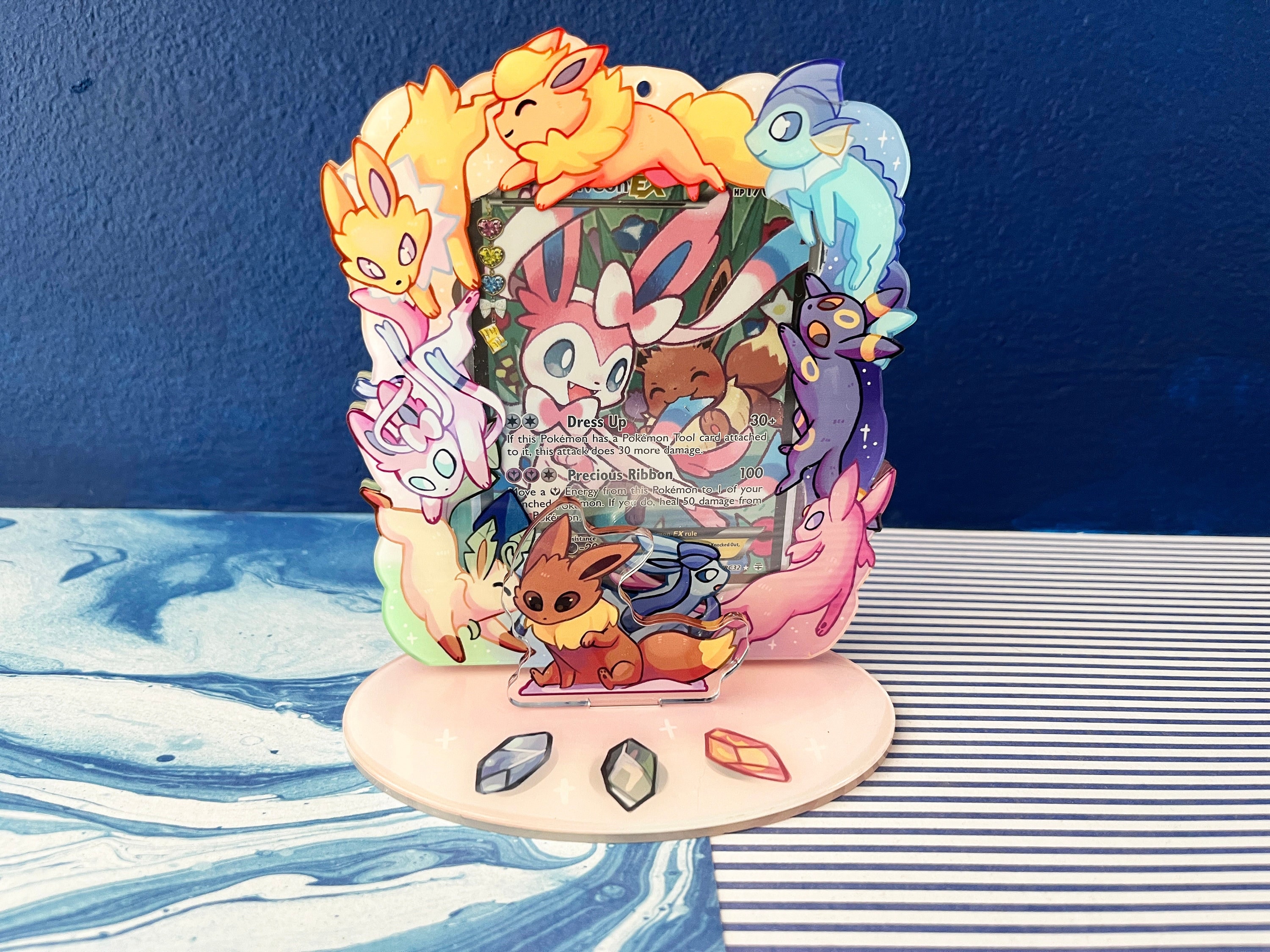 Présentoir de cartes Pokémon/voyageur/pokemon eeveelution/personne voyageant avec photo