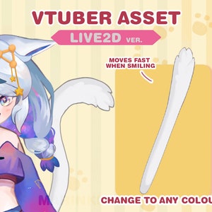 vtuber asset | cat tail, animal tail | Live2D version
