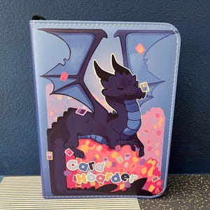 Carpeta de colección de cartas / 4 bolsillos / Acaparador de cartas de dragón