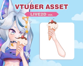 Vtuberアセット｜アイスクリームサマー｜Live2D版｜