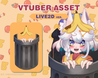 vtuber asset | trash can | Live2D version |