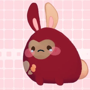 Customizable Vtuber Bunny, Cat, Bear, Dog vtuber model Fully Body/Fully rigged Live2D Avatar image 8