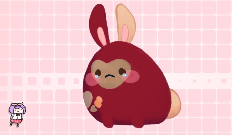 Customizable Vtuber Bunny, Cat, Bear, Dog vtuber model Fully Body/Fully rigged Live2D Avatar image 8