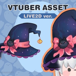 vtuber asset | witch hat Halloween hat | Live2D version
