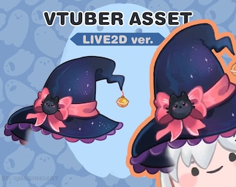 vtuber asset | witch hat Halloween hat | Live2D version