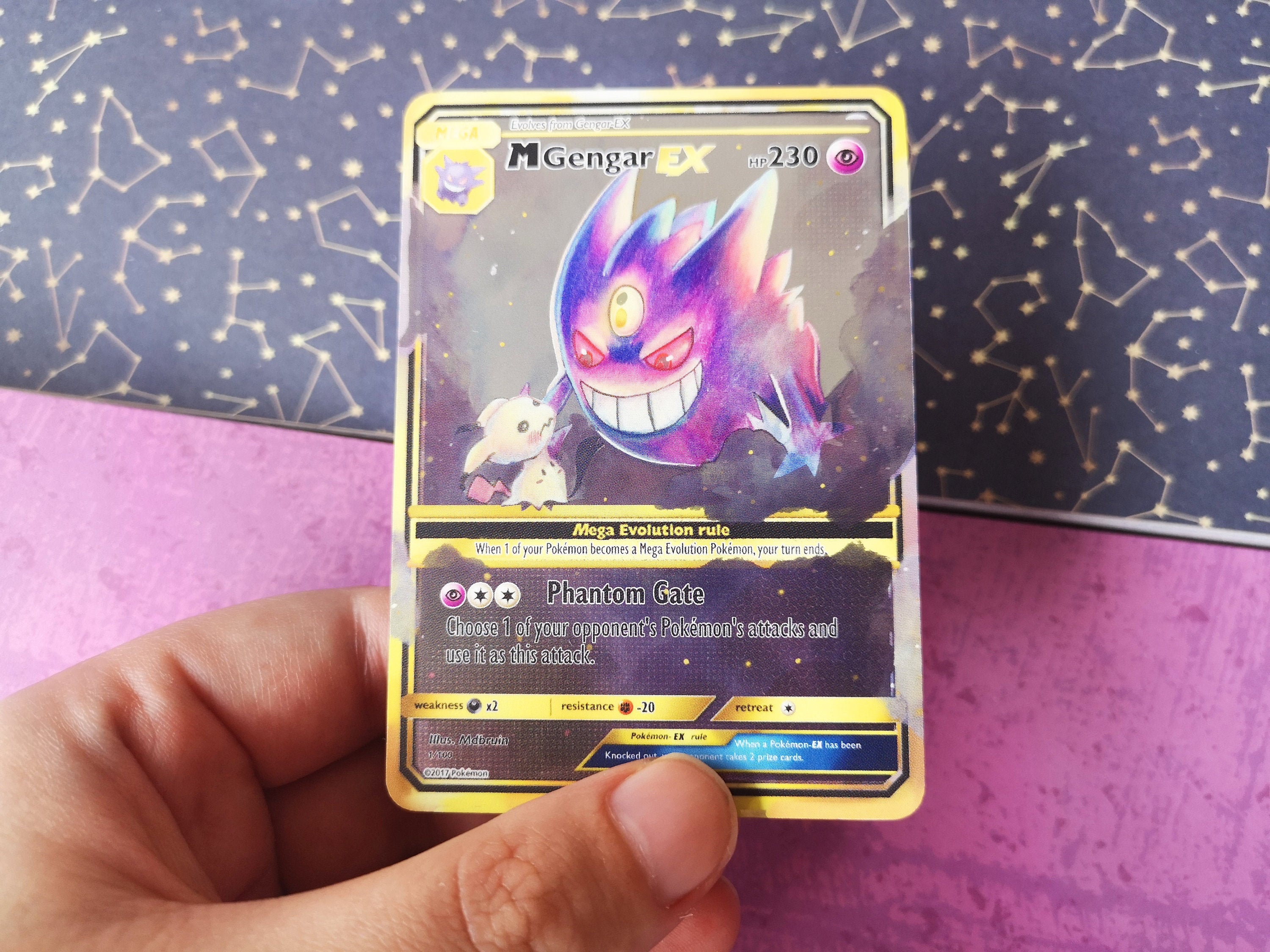 Gengar Mimikyu Set of 6 Cards Tag Team Card Mega EX Card -  Denmark