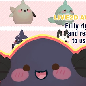 Customizable Vtuber Model: Fully Rigged Live2D Avatar (Digital Download)