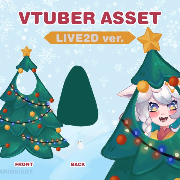 vtuber asset | Christams tree x-mas tree winter theme blanket | Live2D version