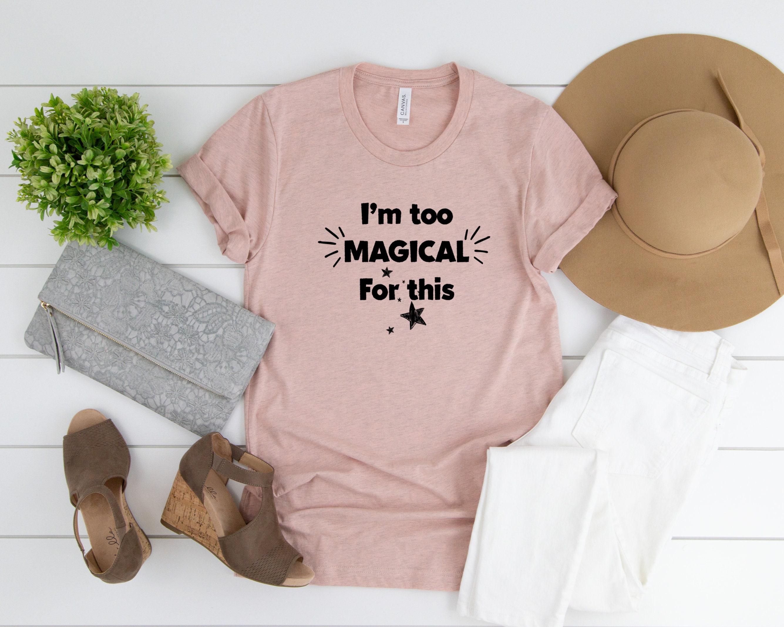 Funny Women Tshirt I'm Too Magical Shirt Humors Unicorn Etsy