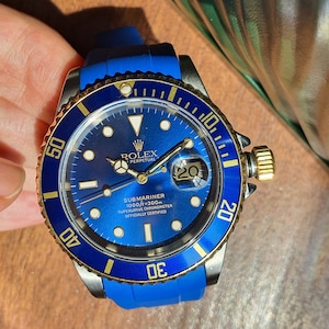 Authentic Rolex Submariner Blue Face 40mm Ref 16613 with Original Box - Classic Men's Rolex Watch