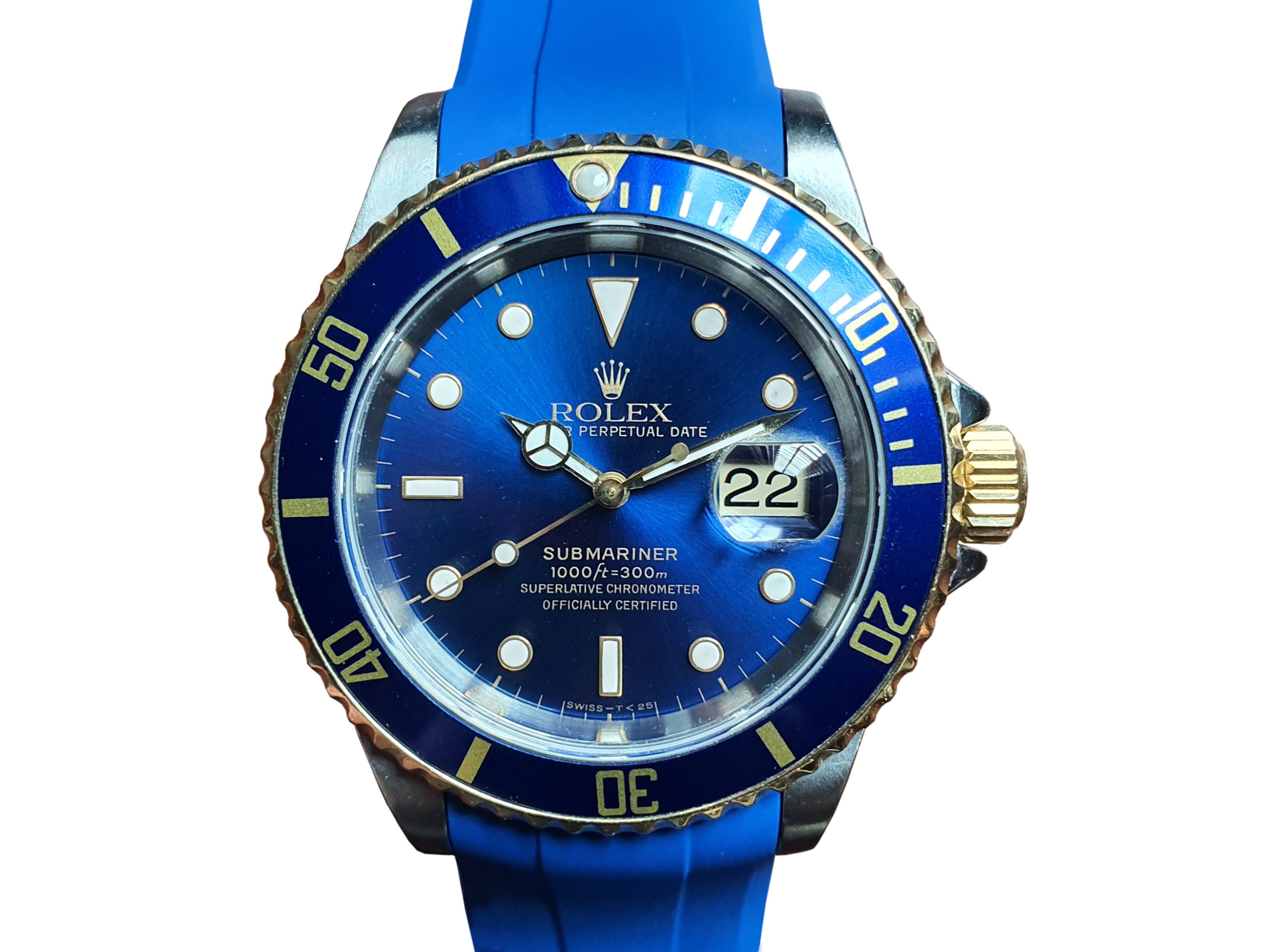 Authentic Rolex Submariner Blue Face 40mm Ref 16613 With Original Box Classic Men s Rolex Watch Etsy Canada