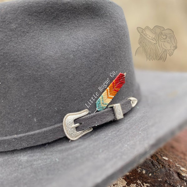 Beaded Feather Hat Pin | Little Rogue Co.