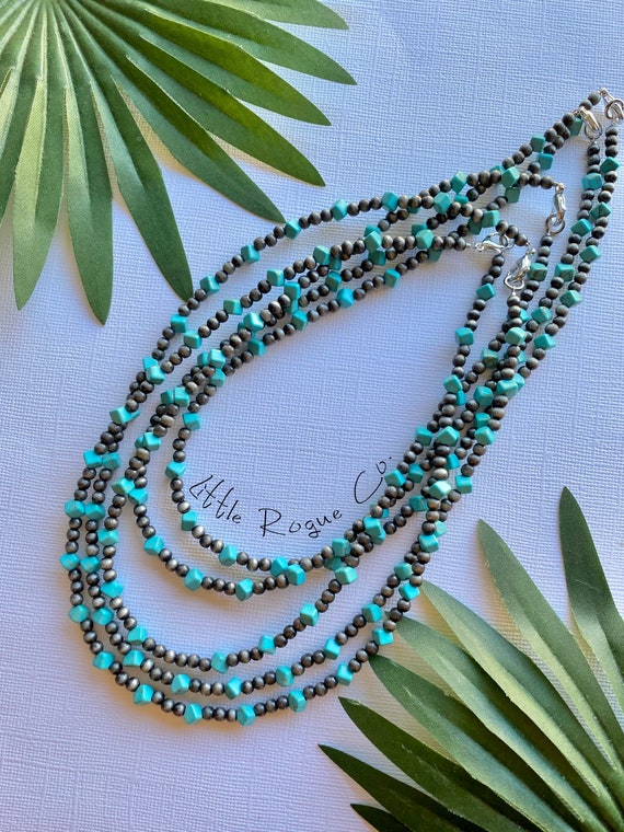Faux Navajo Pearls and Natural 