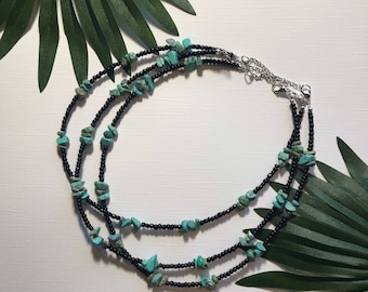 Chunky Turquoise Necklace | Western Necklace Choker | Little Rogue