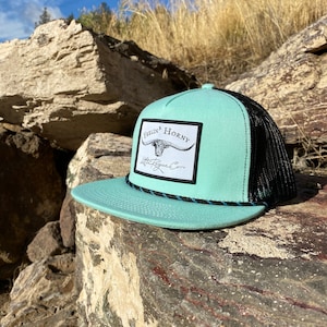 Feelin Horny Trucker Hat | Little Rogue Co | Beaded snap back hat | Western Fashion | NFR | Western Hat