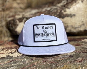 Ya Herd Trucker Hat | Little Rogue Co | Beaded snap back hat | Western Fashion | NFR | Western Hat