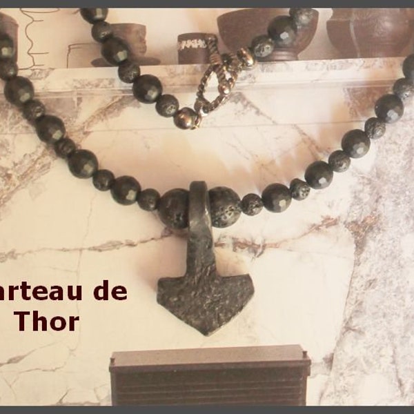 Marteau de Thor pendentif forgé à la main