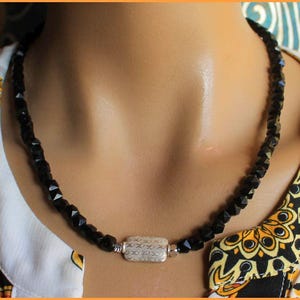 Collier Chrysoprase, Cristal De Roche, Jais, Onyx – Les Pierres de Julie