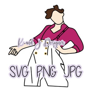 Harry Styles Fine Line Color SVG PNG JPG per macchine da taglio Cricut e Silhouette