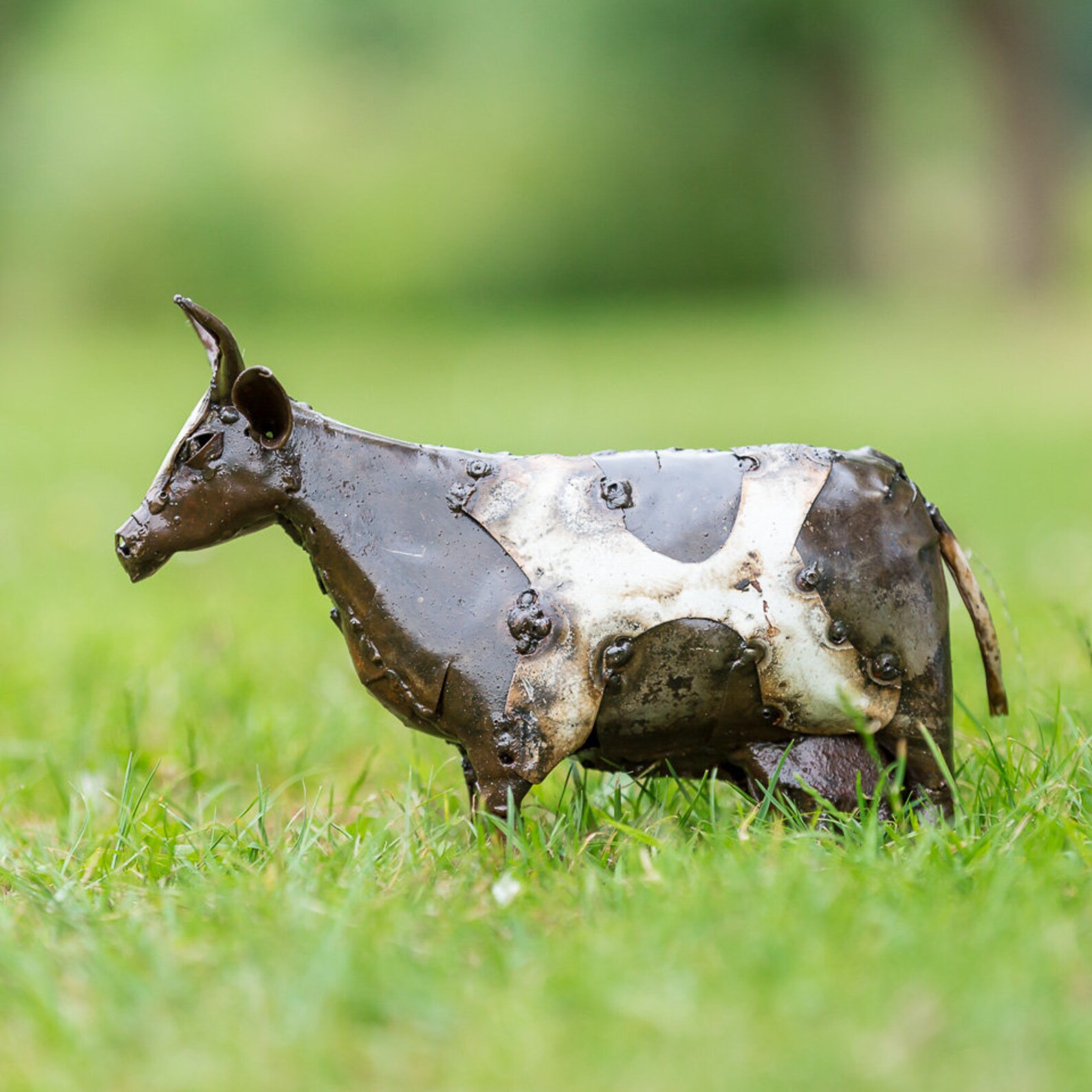 Cow Metal Cow Garden decoration Handmade statue Etsy