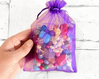 Vintage Mystery Bead Assortment for Junk Journals, Mixed Media, Ephemera & Crafts