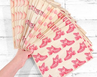Pack of 20 Handmade Millennial Girly Y2K Coffee-Dyed Papers, Dopamine Journaling