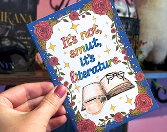 Handmade Funny Bookish Card for Romance Readers and Book Lovers