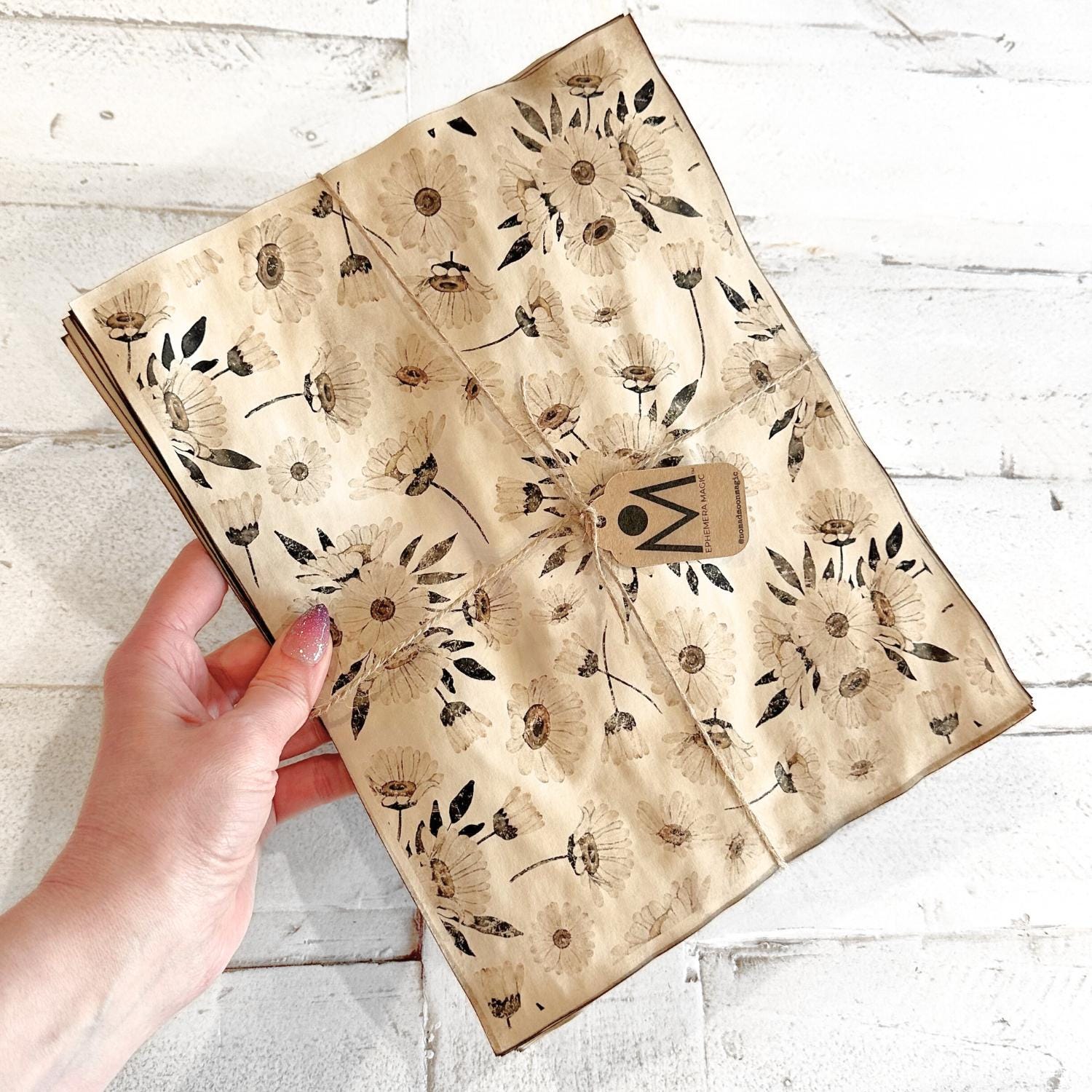 【Daisy】ビンテージペーパー　切手セット Vintage Paper Daisy - Etsy