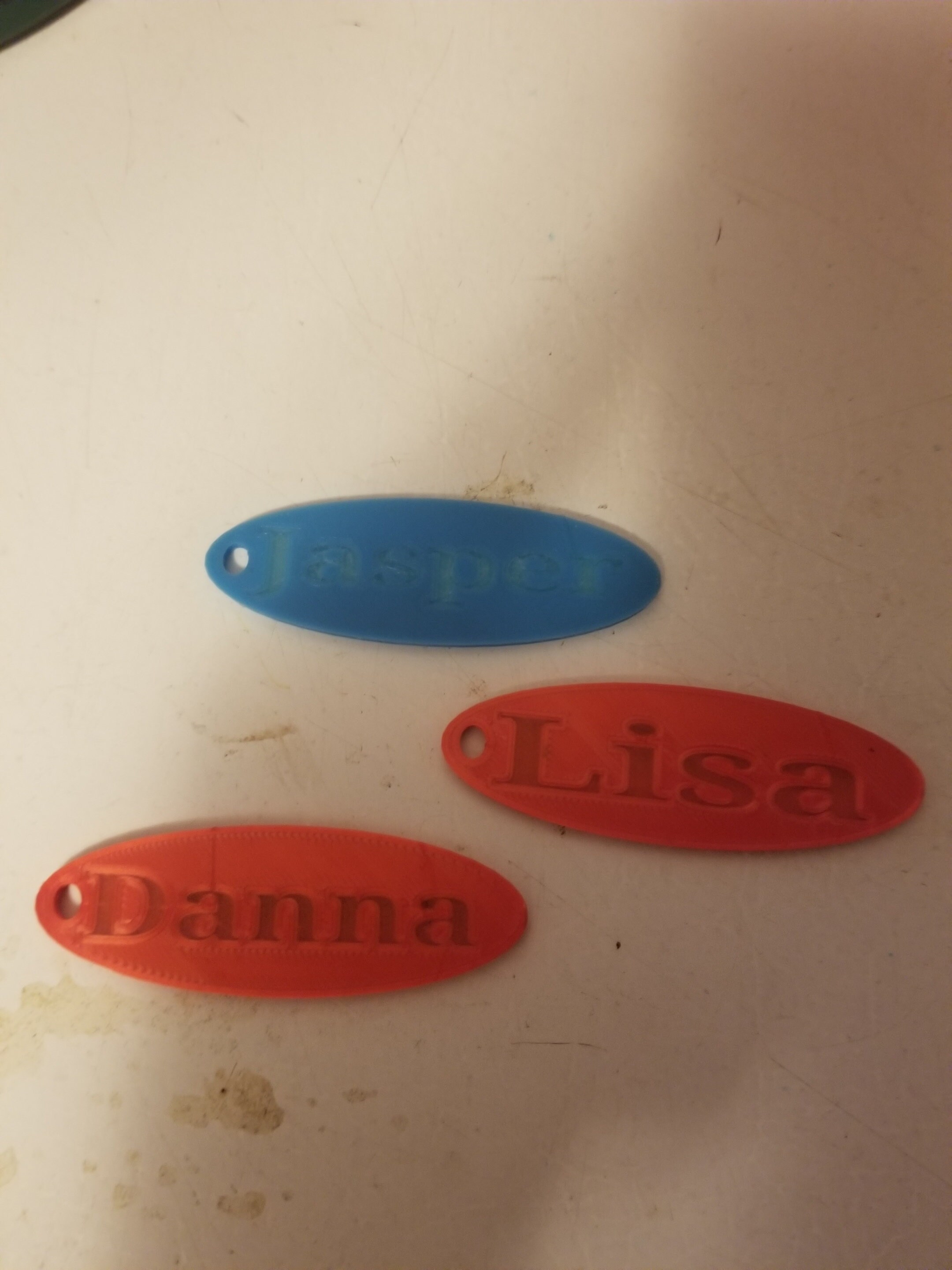 Double Keychain 3d Printed Custom Double-sided Keychains - Etsy
