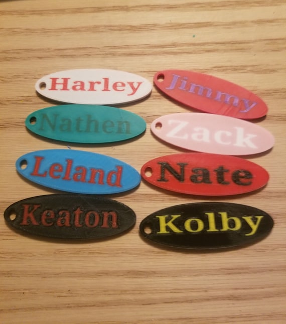 Double Keychain 3d Printed Custom Double-sided Keychains | Etsy