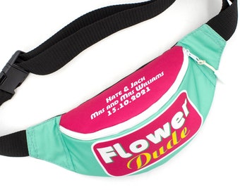 Wedding Cross body bag Custom Flower Dude Fanny pack bachelorette party