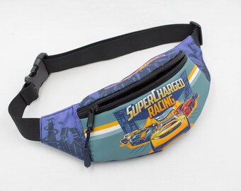 Kids race car small crossbody bag - toddler fanny pack - Kinder geschenk zur geburt