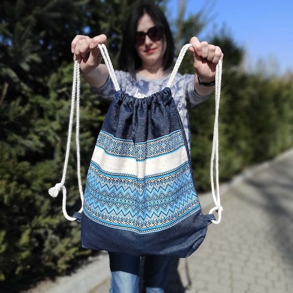 String Backpack Etsy
