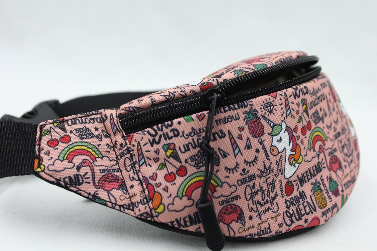 Kids fanny pack Unicorn waist pack Pink hip pack Toddler Etsy