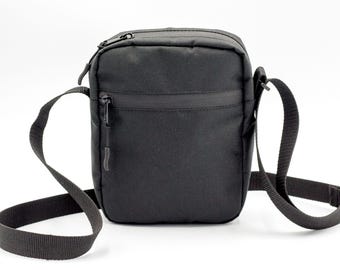 Black Oxford Fabric Crossbody Bag: Lightweight Shoulder Bag Gift