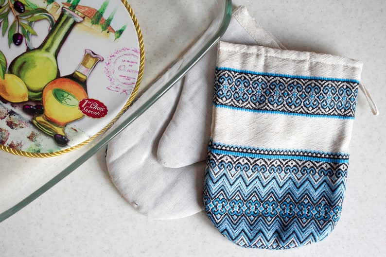 Muttertag Cadeaux spéciaux pour hôtesse Ensemble gants de cuisine et poignées, cadeau à l'arrière-grand-mère image 1