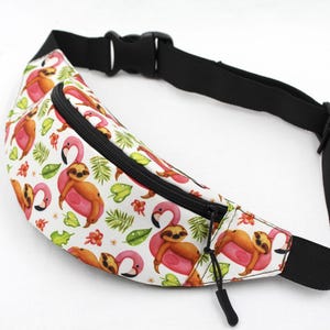 Sac banane Sloth Flamingo - sac à main pour tout-petit - petit sac à bandoulière